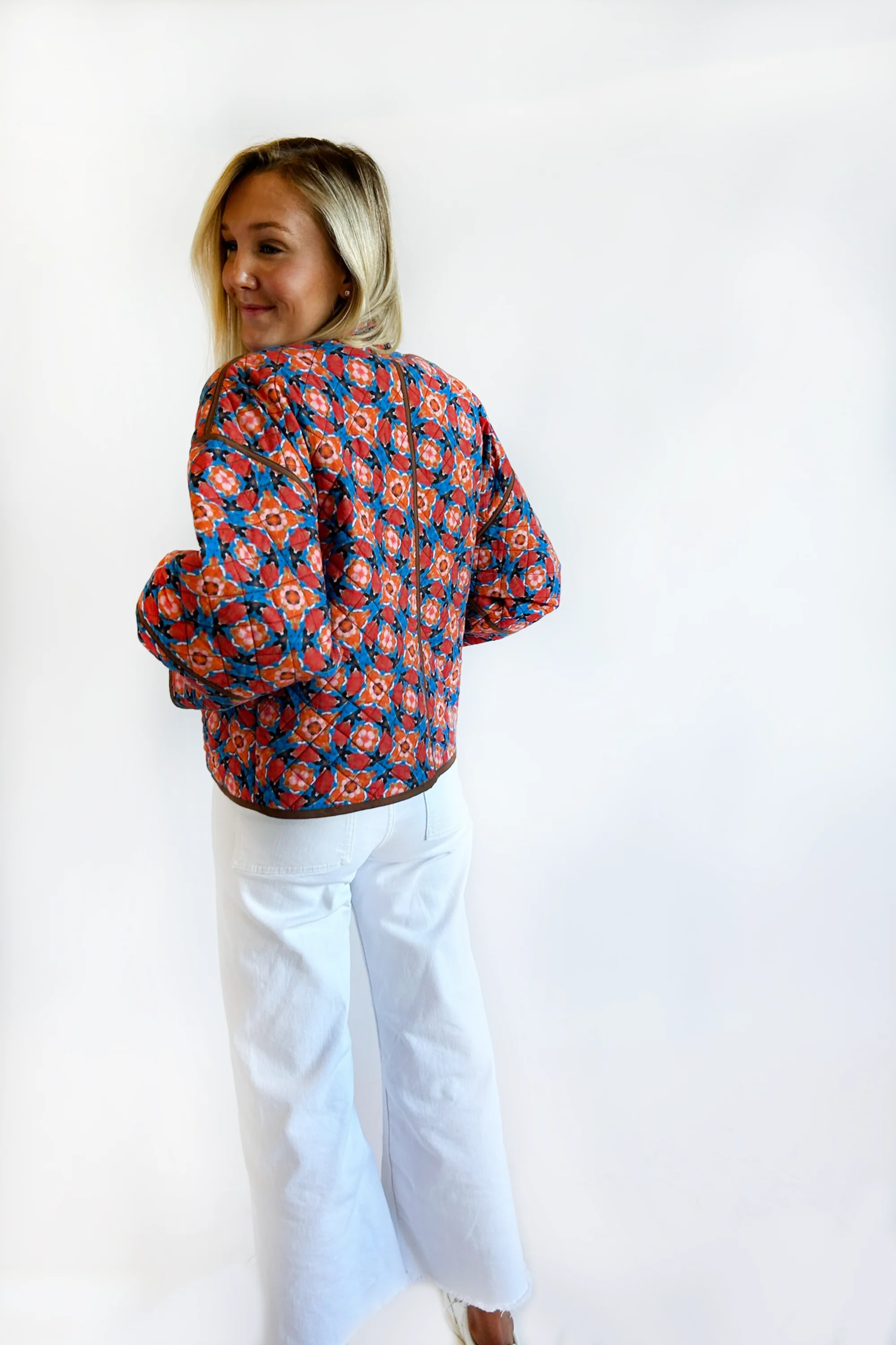 The Eloise Reversible Quilted Jacket - Midnight in Paris - Image 25