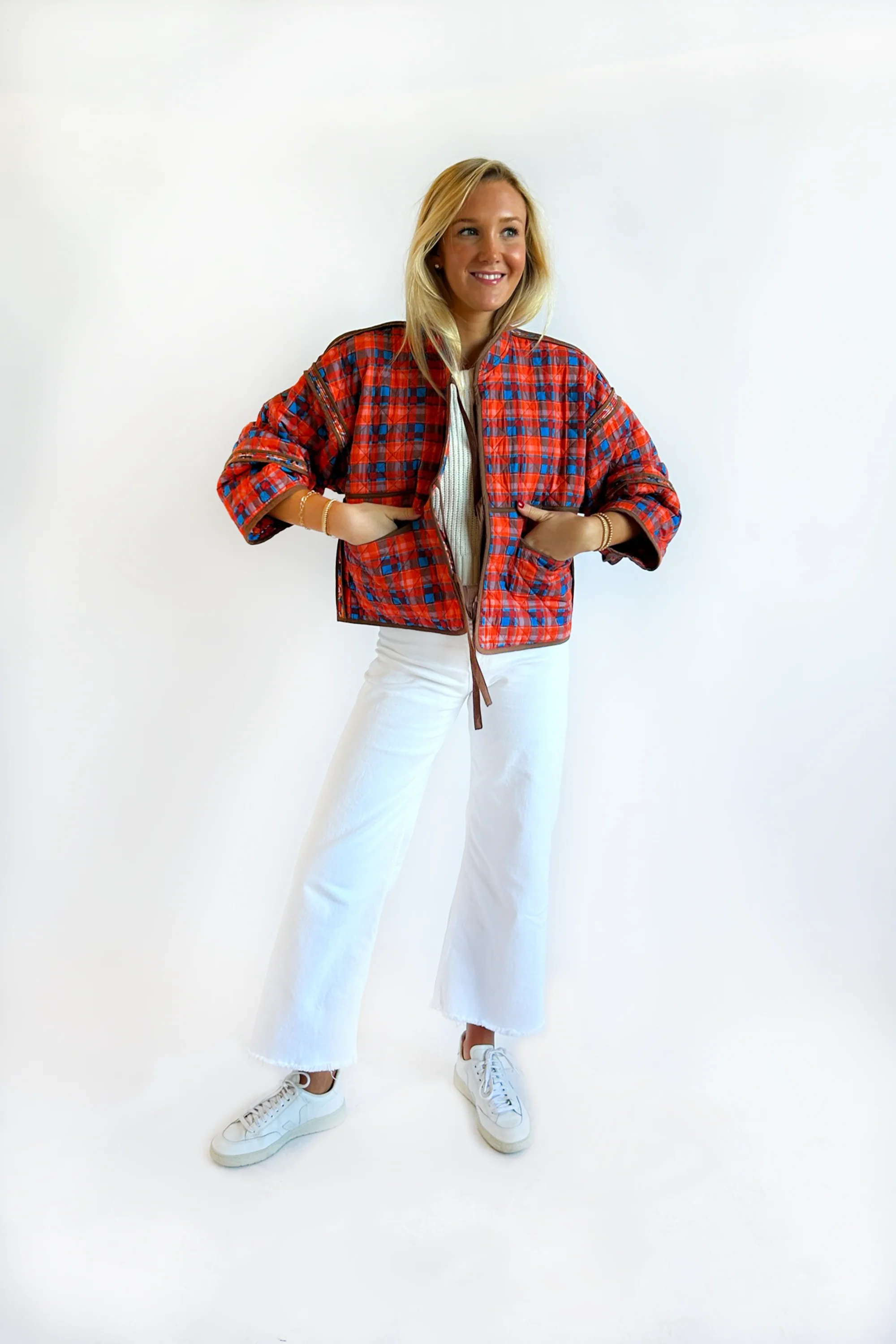 The Eloise Reversible Quilted Jacket - Midnight in Paris - Image 26