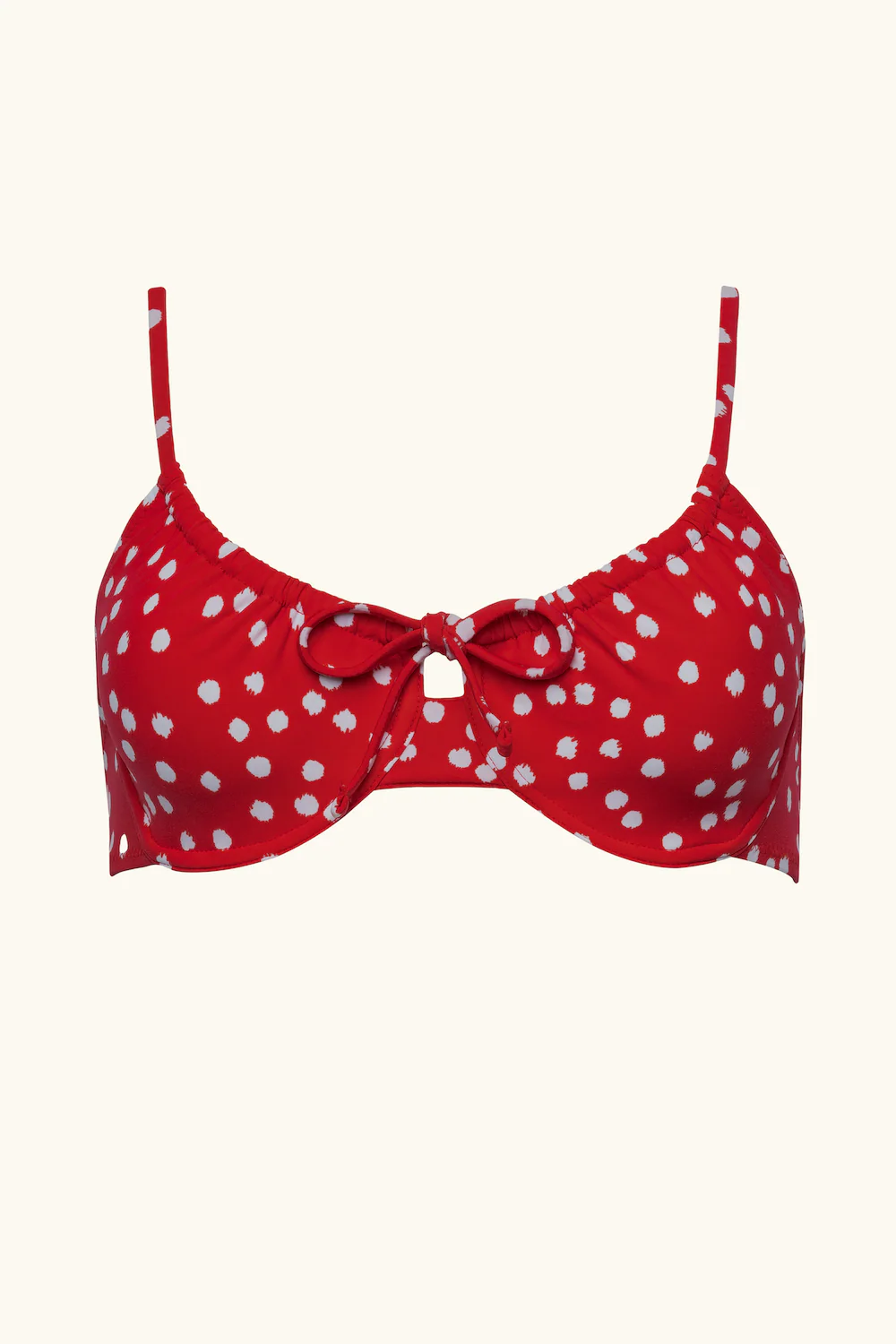 The Emily Top - Red Ikat Dot - Image 4