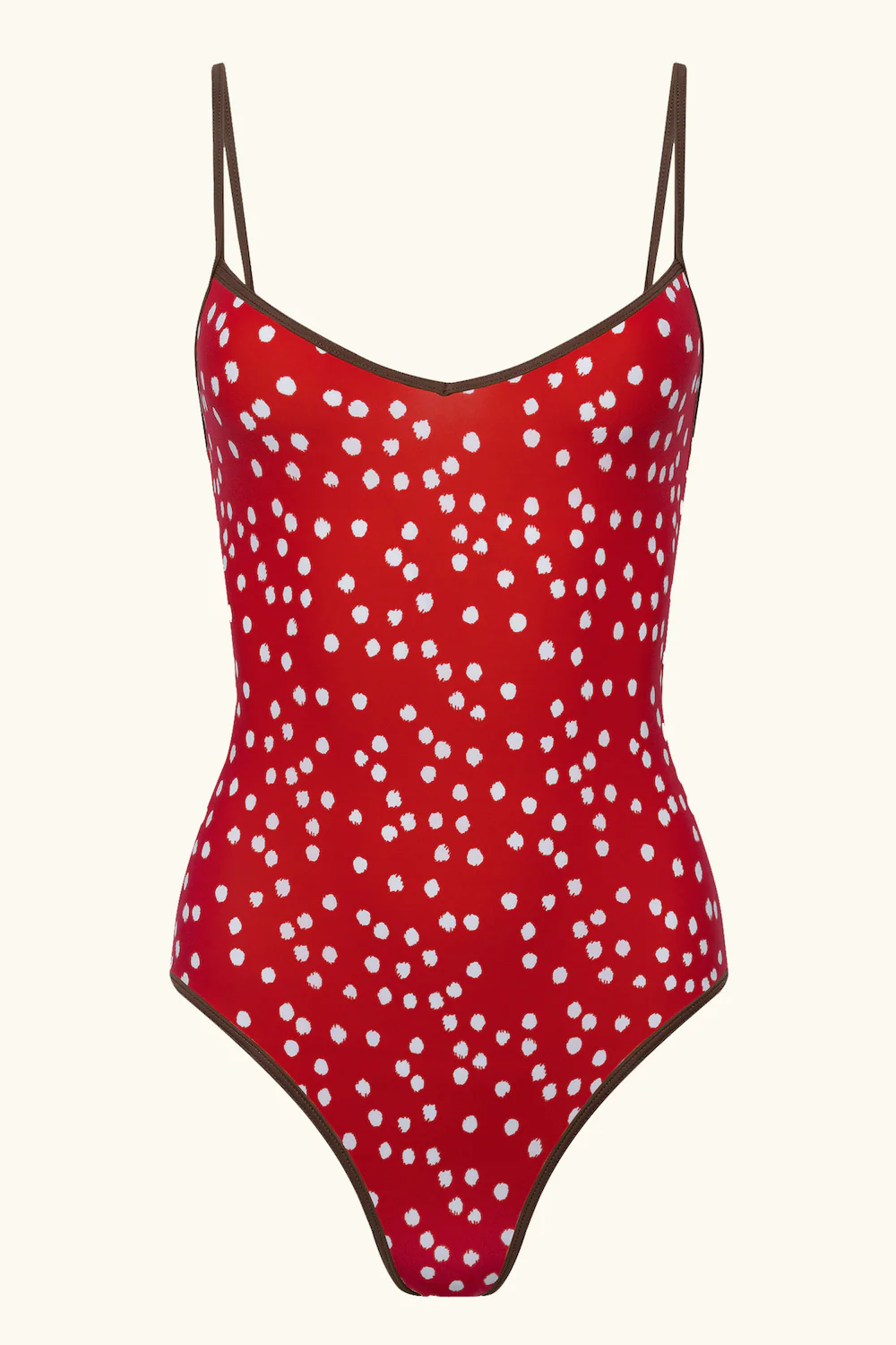 The Shea One Piece - Red Ikat Dot - Image 4