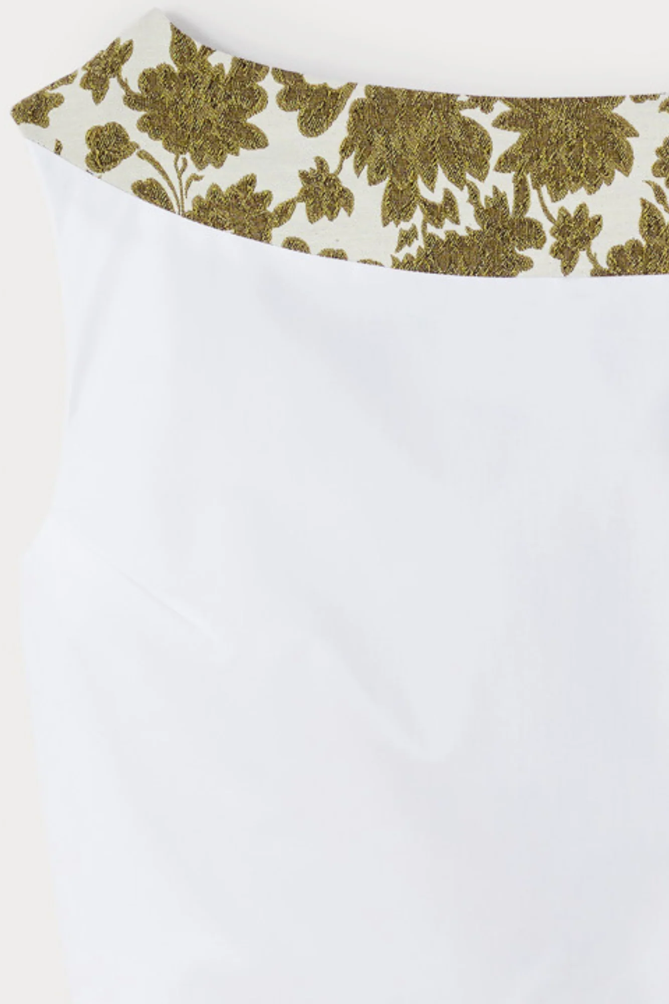WHITE Poplin Cropped Top - Image 7