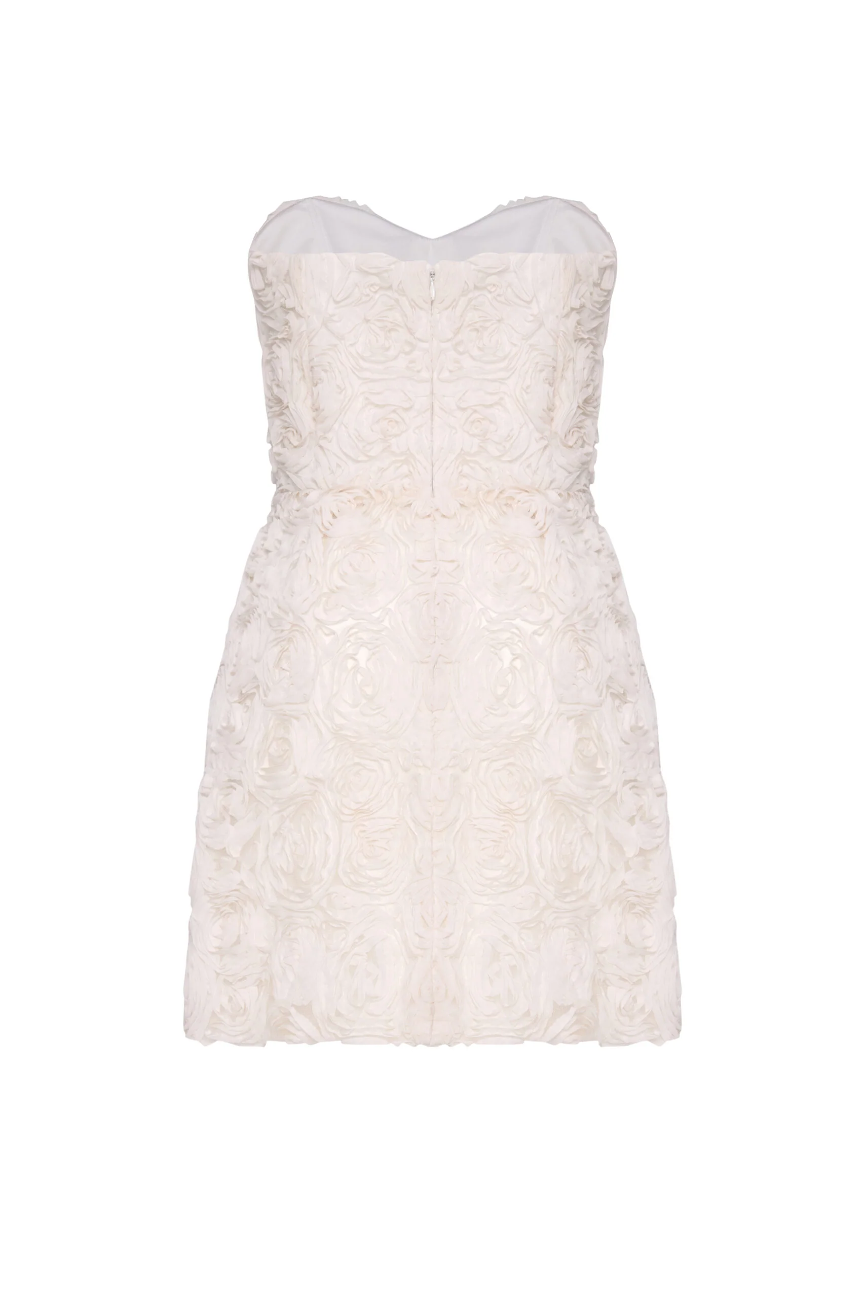 Willow Ivory Floral Mini Dress – Bridal & Engagement - Image 2