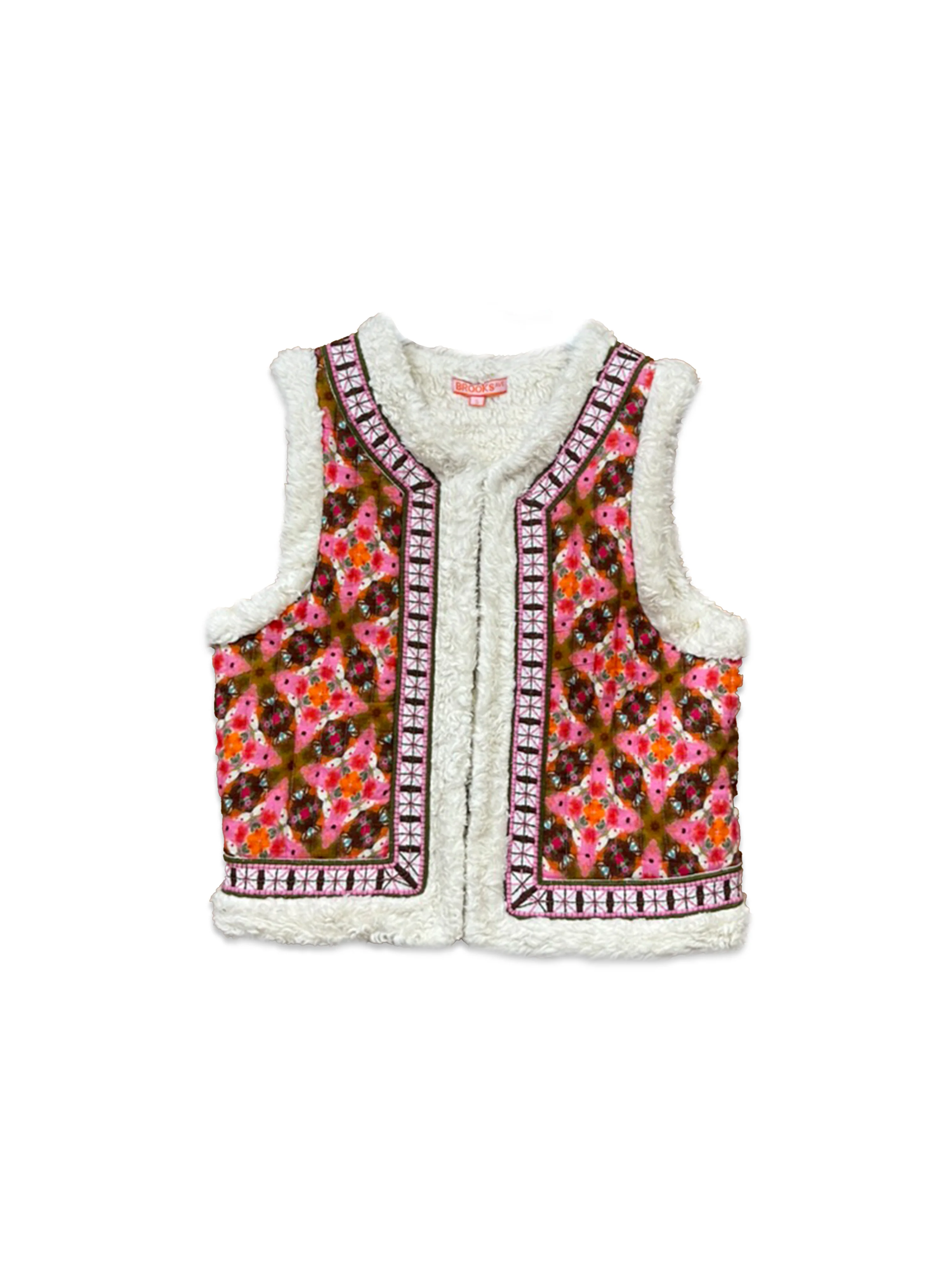 Willow Sherpa Reversible Vest - Farmhouse Pink - Image 3