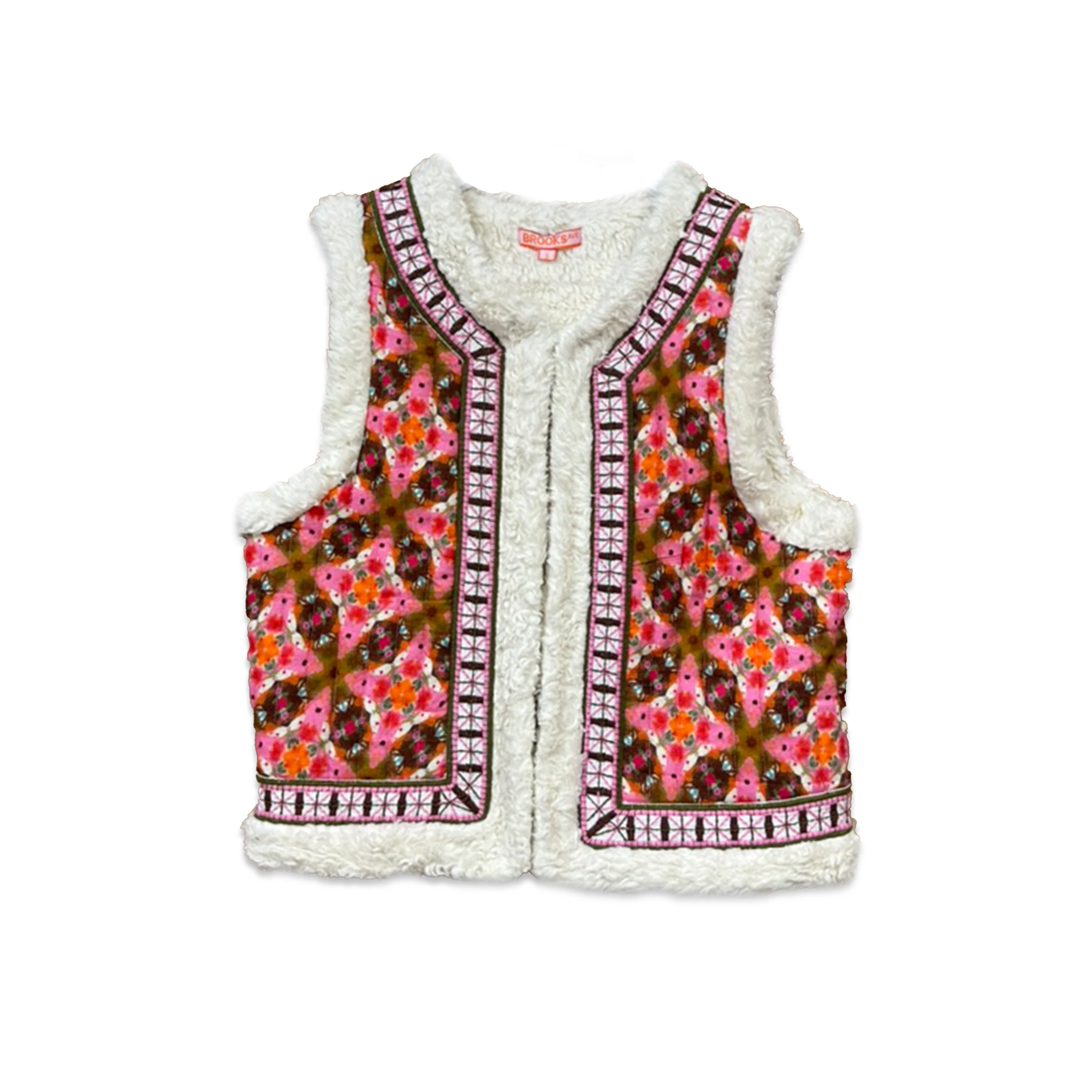 Willow Sherpa Reversible Vest - Farmhouse Pink - Image 9