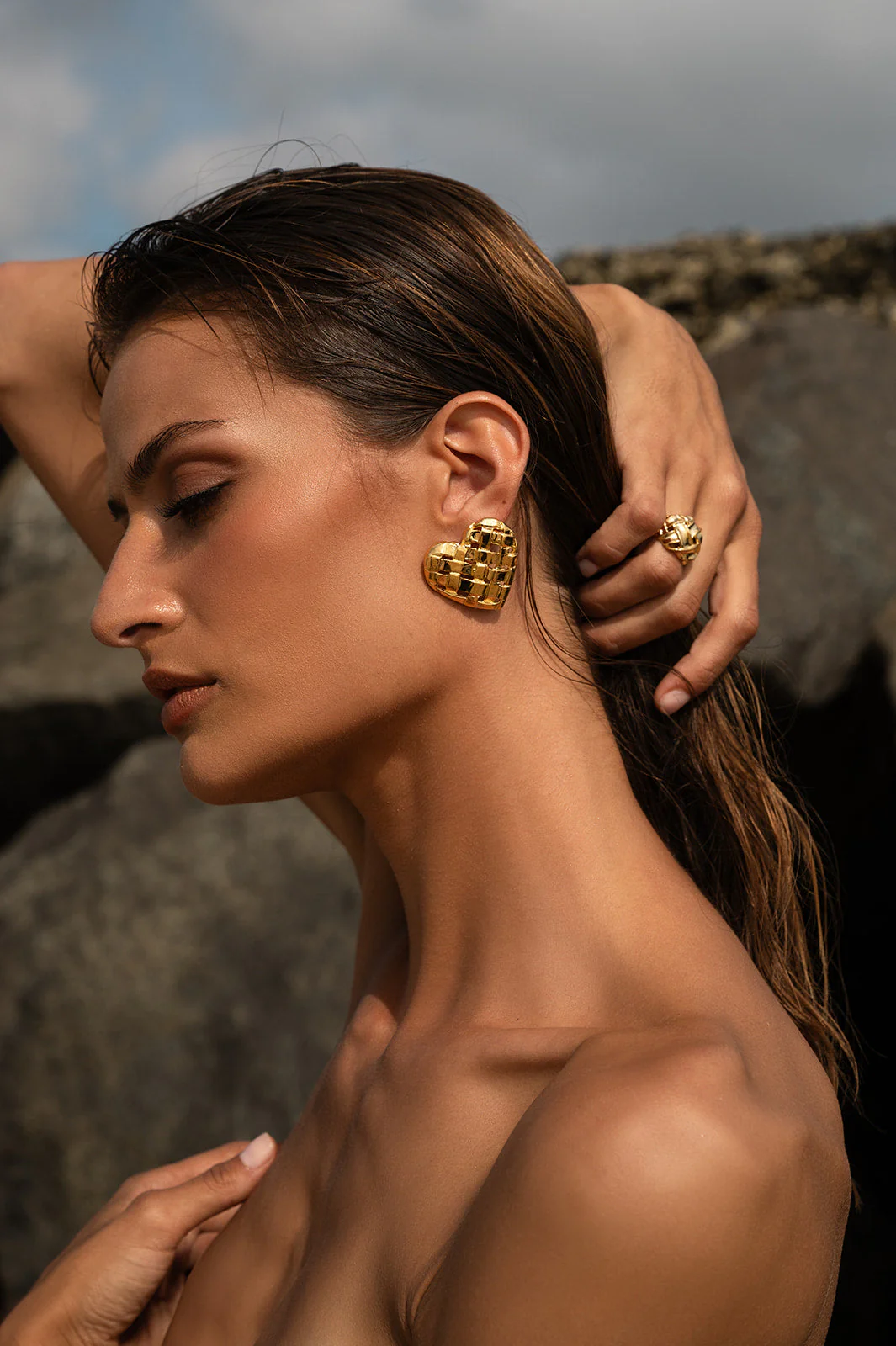 Woven Heart Earring - Image 6