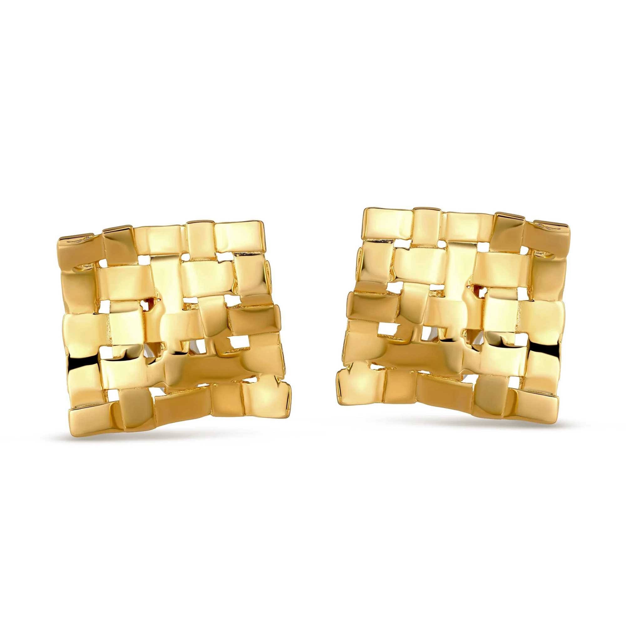 Woven Square Earring - Image 2