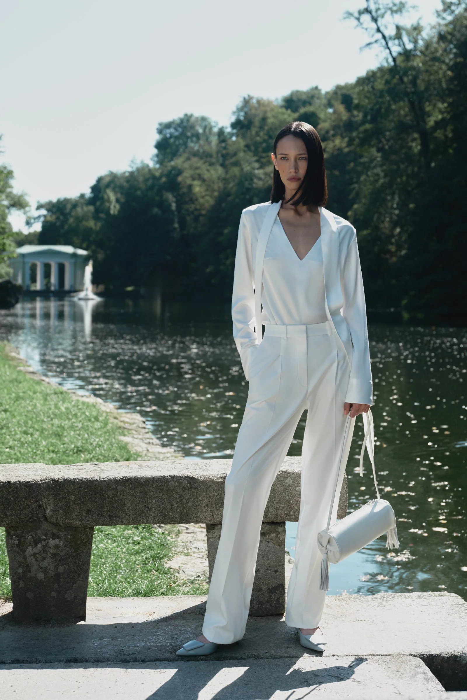 Yapraq Blouse Pure White - Image 5
