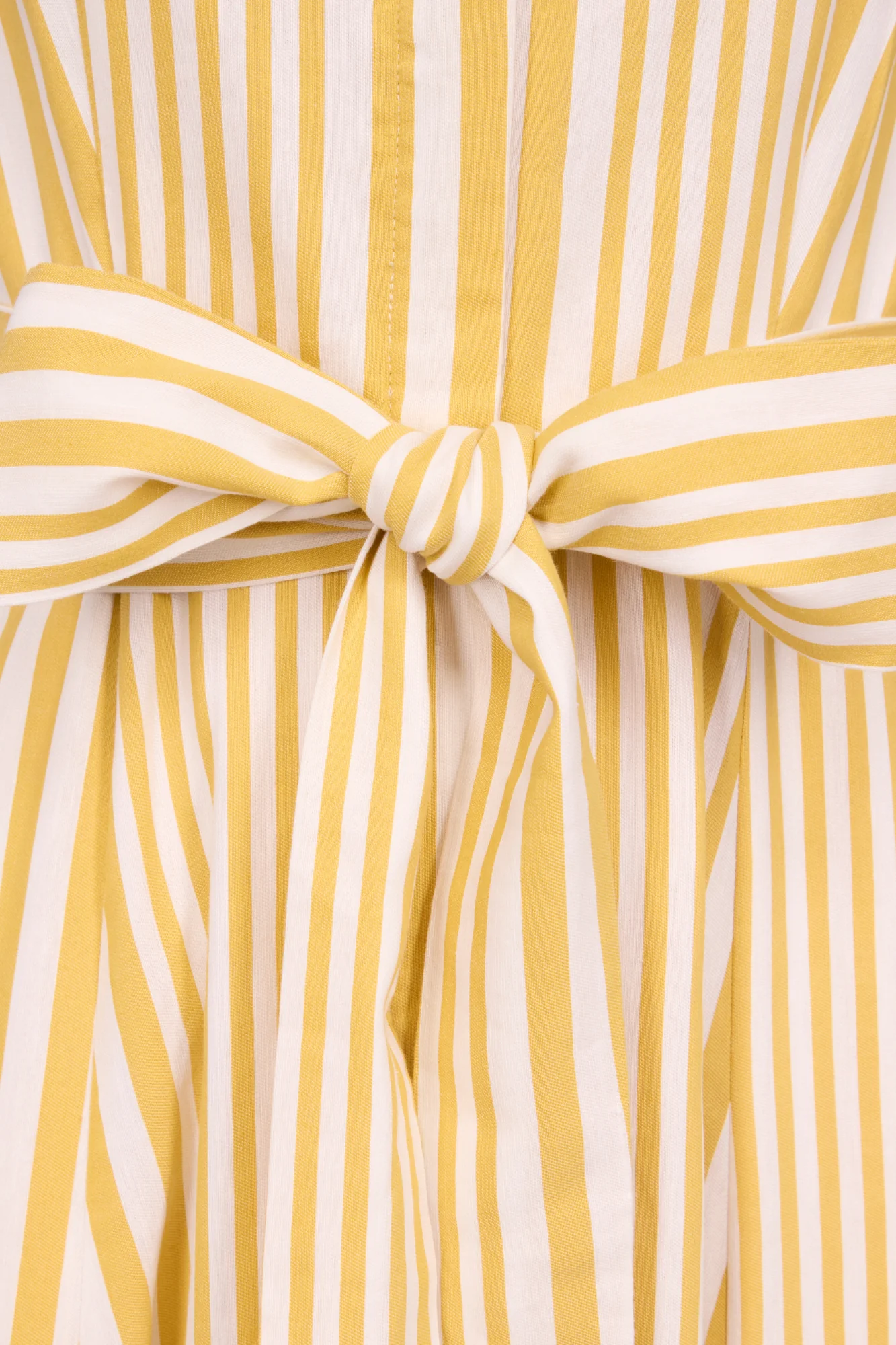 Yellow Striped Cotton Maxi Dress - Image 2